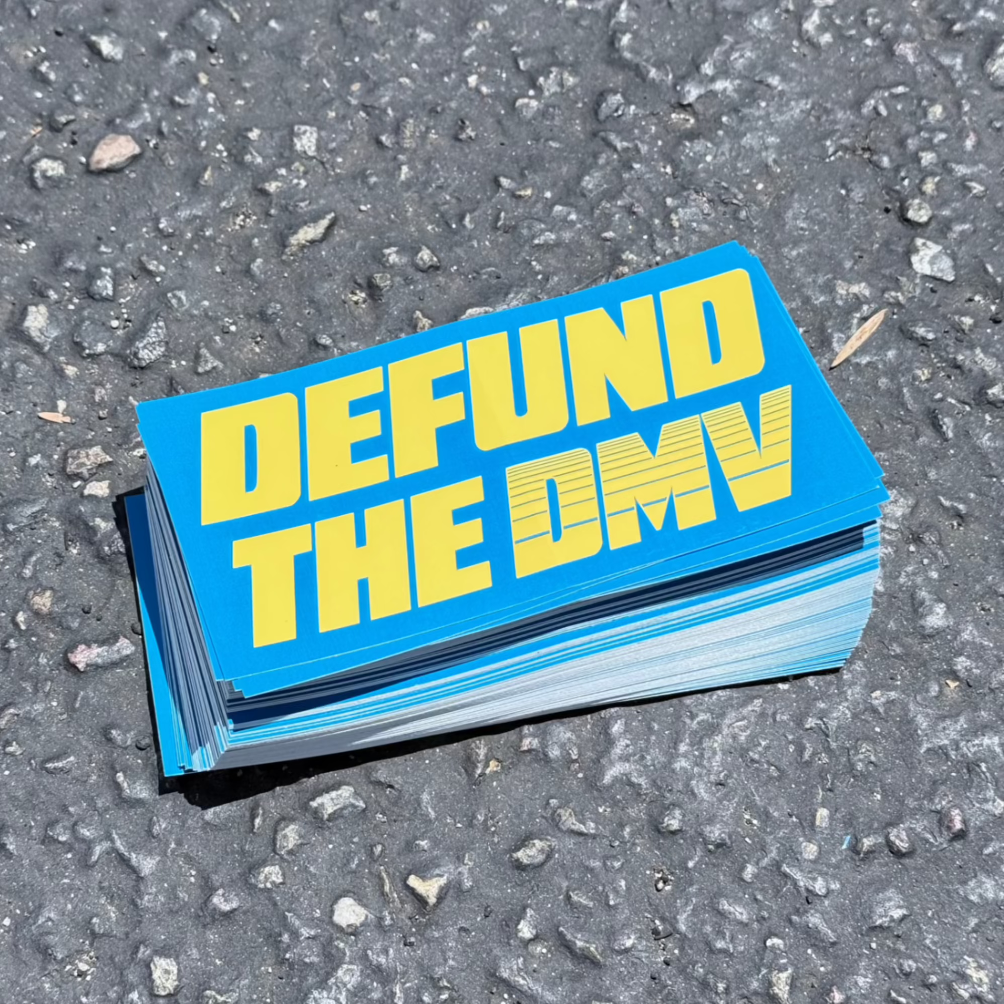 Defund the DMV sticker