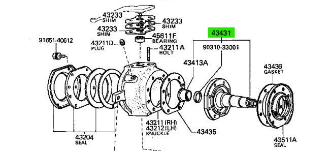 4Runner Spindle 79-85 Truck/FJ40/FJ60 – Yotamasters