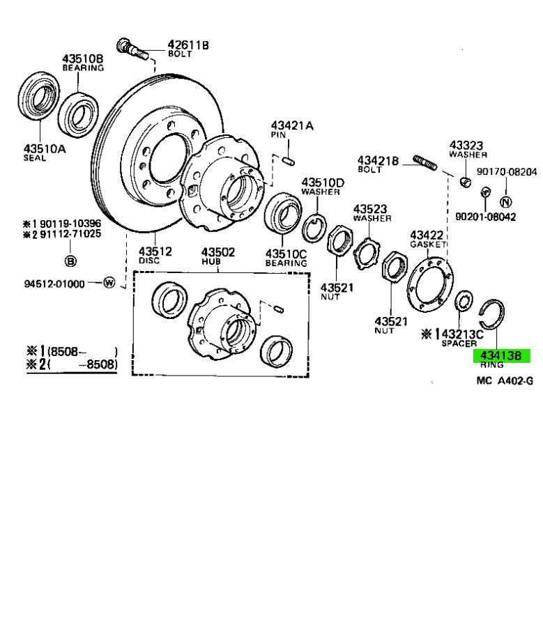 Genuine Toyota Birfield Snap Ring Outer