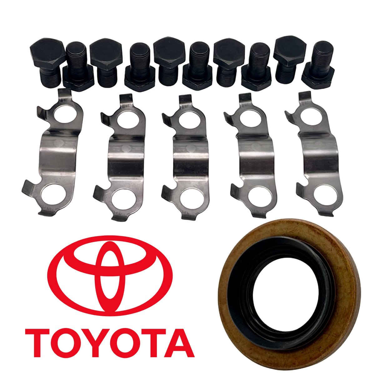 Genuine Toyota Ring Gear Bolts, Lock Tabs, and Pinion Seal