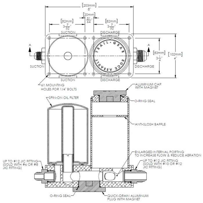 Trail-Gear Rock Assault High Flow Hydraulic Reservoir & Filter Kit