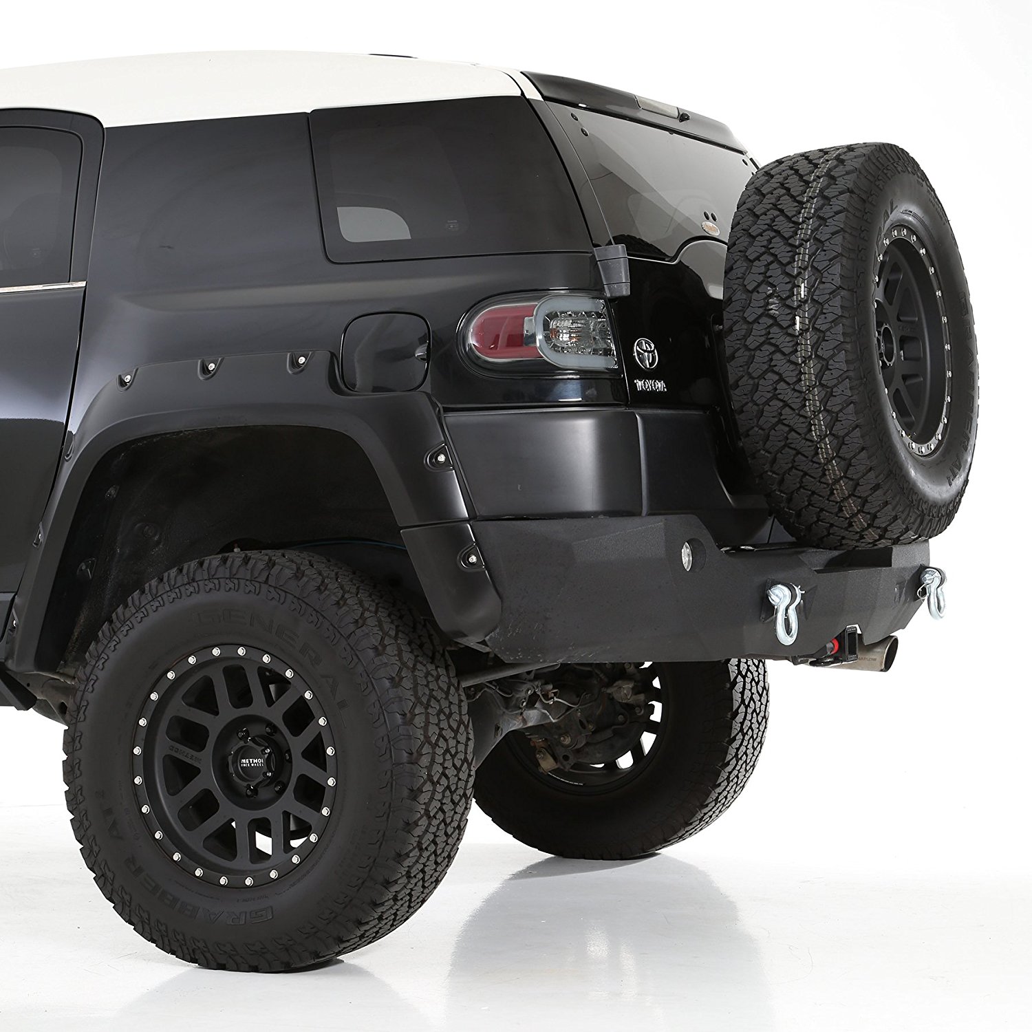 Smittybilt M1 Toyota Fjcruiser Rear Bumper With D Ring Mounts And