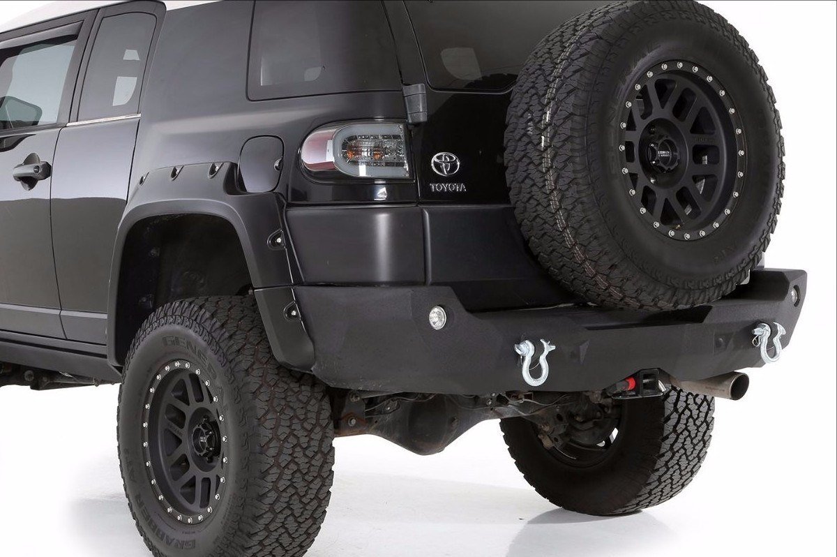 Smittybilt M1 Toyota Fjcruiser Rear Bumper With D Ring Mounts And